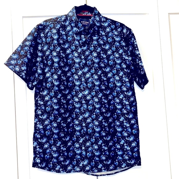 Silver Stone Collection Button Shirt Modern Fit, Size L - Picture 1 of 6